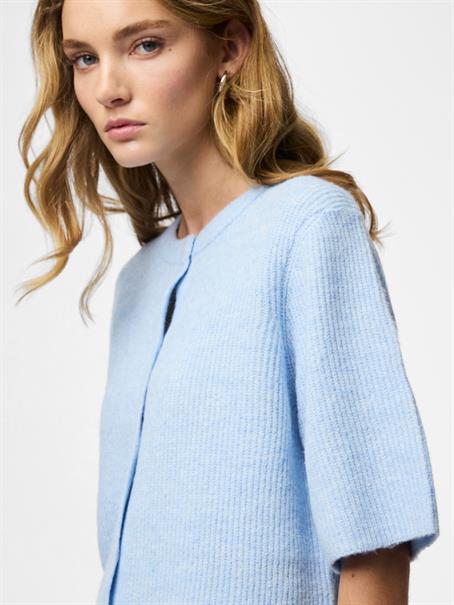 PCSILLY SS O-NECK KNIT CARDIGAN NOOS BC cashmere blue