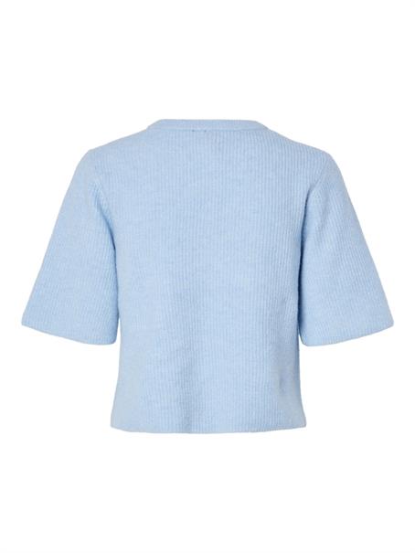 PCSILLY SS O-NECK KNIT CARDIGAN NOOS BC cashmere blue