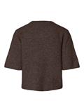 PCSILLY SS O-NECK KNIT CARDIGAN NOOS BC hot fudge