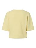 PCSILLY SS O-NECK KNIT CARDIGAN NOOS BC pale banana