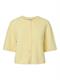 PCSILLY SS O-NECK KNIT CARDIGAN NOOS BC pale banana