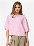 PCSILLY SS O-NECK KNIT CARDIGAN NOOS BC roseate spoonbill