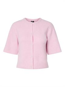 PCSILLY SS O-NECK KNIT CARDIGAN NOOS BC roseate spoonbill