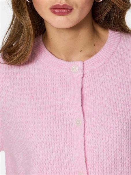 PCSILLY SS O-NECK KNIT CARDIGAN NOOS BC roseate spoonbill