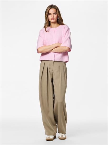 PCSILLY SS O-NECK KNIT CARDIGAN NOOS BC roseate spoonbill