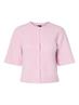 PCSILLY SS O-NECK KNIT CARDIGAN NOOS BC roseate spoonbill