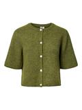 PCSILLY SS O-NECK KNIT CARDIGAN NOOS BC sphagnum