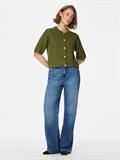 PCSILLY SS O-NECK KNIT CARDIGAN NOOS BC sphagnum