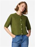 PCSILLY SS O-NECK KNIT CARDIGAN NOOS BC sphagnum