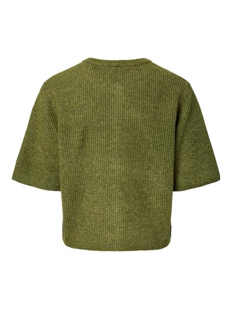 PCSILLY SS O-NECK KNIT CARDIGAN NOOS BC sphagnum