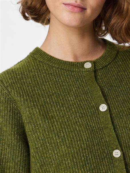 PCSILLY SS O-NECK KNIT CARDIGAN NOOS BC sphagnum