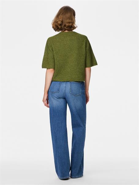 PCSILLY SS O-NECK KNIT CARDIGAN NOOS BC sphagnum