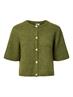 PCSILLY SS O-NECK KNIT CARDIGAN NOOS BC sphagnum