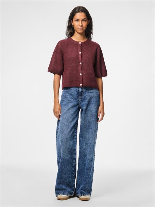 pcsilly-ss-o-neck-knit-cardigan-noos-bc-tawny-port