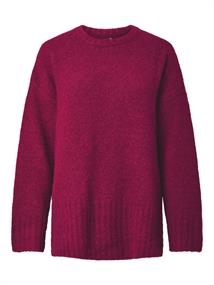 PCTINA LS O-NECK KNIT NOOS raspberry radiance