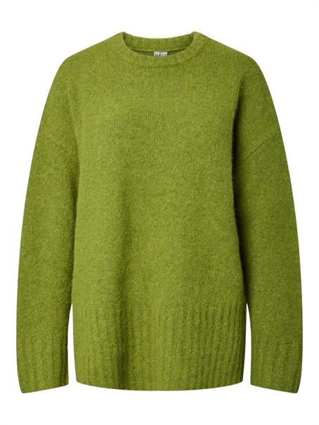 PCTINA LS O-NECK KNIT NOOS woodbine