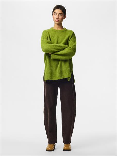 PCTINA LS O-NECK KNIT NOOS woodbine