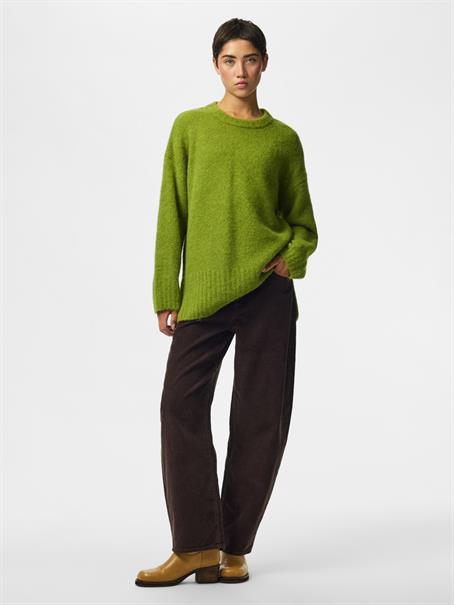 PCTINA LS O-NECK KNIT NOOS woodbine