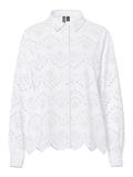 PCVILDE LS SHIRT WVN NOOS bright white