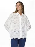 PCVILDE LS SHIRT WVN NOOS bright white