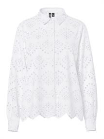 PCVILDE LS SHIRT WVN NOOS bright white