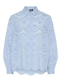 PCVILDE LS SHIRT WVN NOOS cashmere blue