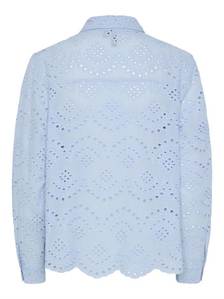 PCVILDE LS SHIRT WVN NOOS cashmere blue