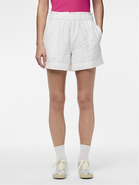 PCVILDE MW SHORTS WVN NOOS bright white