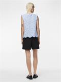 PCVILDE SL TOP WVN NOOS cashmere blue