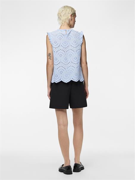 PCVILDE SL TOP WVN NOOS cashmere blue