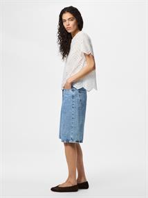 PCVILDE SS TOP WVN NOOS bright white