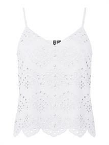 PCVILDE STRAP TOP WVN NOOS bright white