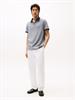PERFORMANCE OXFORD ZIP REG POLO desert sky - white