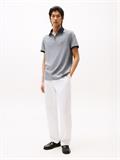 PERFORMANCE OXFORD ZIP REG POLO desert sky - white
