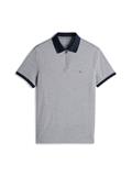 Performance Regular Fit Zip Oxford Polo Shirt desert sky - white