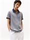 Performance Regular Fit Zip Oxford Polo Shirt desert sky - white