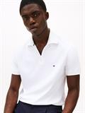 Performance Regular Fit Zip Oxford Polo Shirt white - white