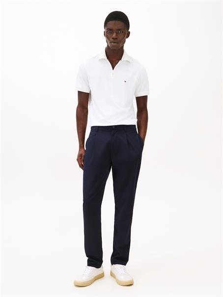 Performance Regular Fit Zip Oxford Polo Shirt white - white