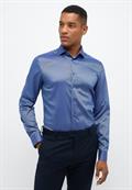 Performance Shirt Natté-Stretch Langarm blau