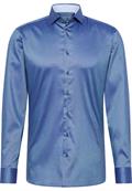 Performance Shirt Natté-Stretch Langarm blau