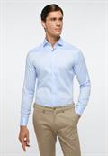 Performance Shirt Natté-Stretch Langarm hellblau
