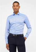 Performance Shirt Natté-Stretch Langarm mittelblau