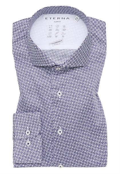 Performance Shirt Twill Langarm dunkelblau
