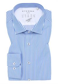 Performance Shirt Twill Langarm mittelblau