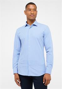 Performance Shirt Twill Langarm mittelblau