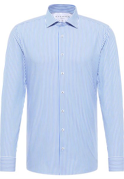 Performance Shirt Twill Langarm mittelblau