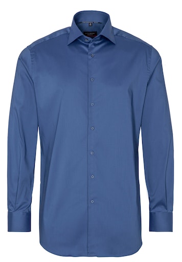 Performance Shirt Twill-Stretch Langarm blau1