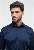 Performance Shirt Twill-Stretch Langarm blau2
