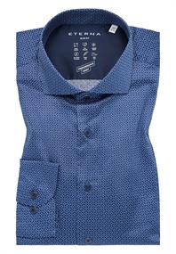 Performance Shirt Twill-Stretch Langarm blau