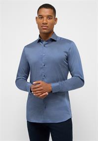 Performance Shirt Twill-Stretch Langarm blau